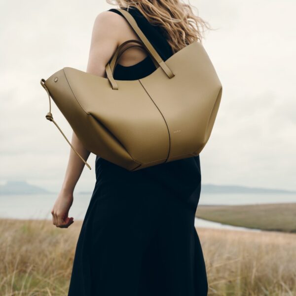 Polène Cyme in Smoky Olive Cyme in Smoky Olive - Totes & Top-Handle Bags - Parisian Luxury Leather Bag at Coveti