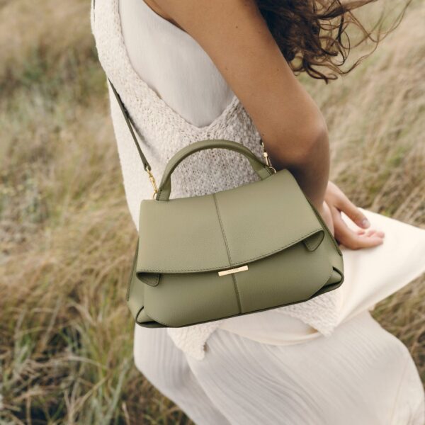 Polène Mokki Mini in Linden Mokki Mini in Linden - Mini Bags - Parisian Luxury Leather Bag at Coveti