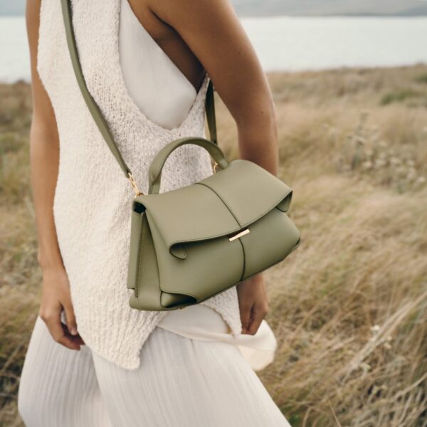 Polène Mokki Mini in Linden Mokki Mini in Linden - Mini Bags - Parisian Luxury Leather Bag at Coveti