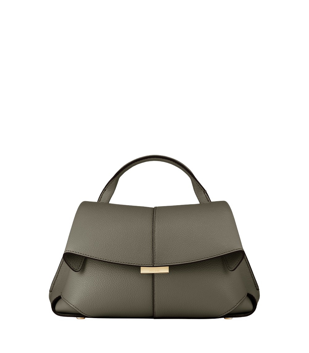 Polène Mokki Mini in Smoky Green Mokki Mini in Smoky Green - Mini Bags - Parisian Luxury Leather Bag at Coveti