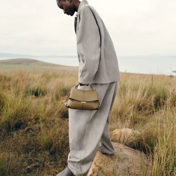 Polène Mokki Mini in Smoky Olive Mokki Mini in Smoky Olive - Mini Bags - Parisian Luxury Leather Bag at Coveti