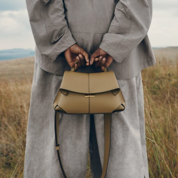Polène Mokki Mini in Smoky Olive Mokki Mini in Smoky Olive - Mini Bags - Parisian Luxury Leather Bag at Coveti