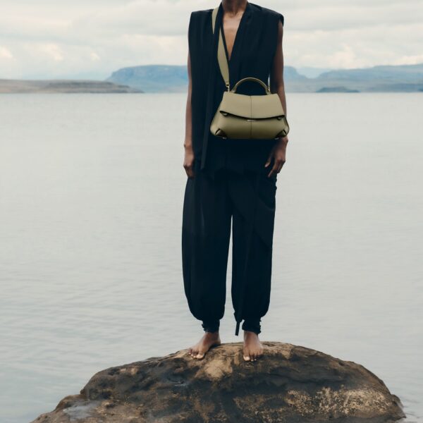 Polène Mokki in Linden Mokki in Linden - Shoulder & Crossbody Bags - Parisian Luxury Leather Bag at Coveti