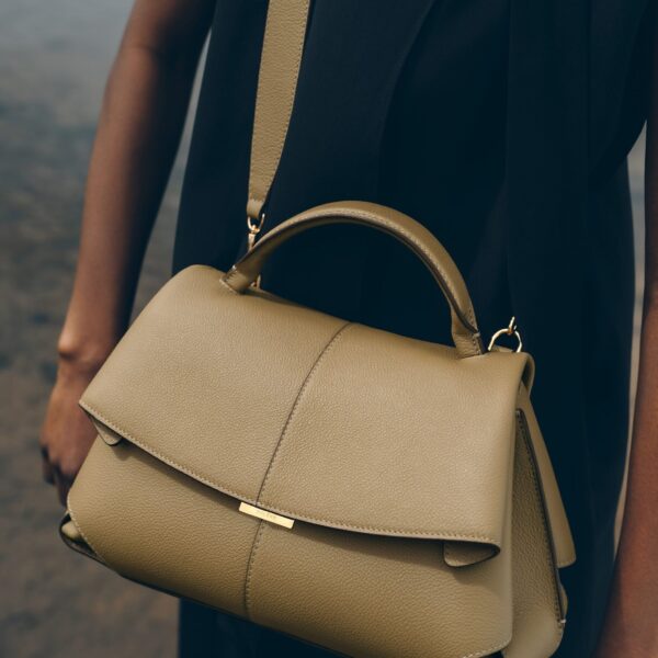 Polène Mokki in Smoky Olive Mokki in Smoky Olive - Shoulder & Crossbody Bags - Parisian Luxury Leather Bag at Coveti