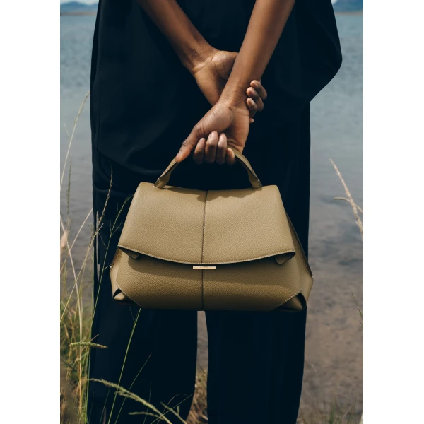 Polene Mokki in Smoky Olive Bag, view 4
