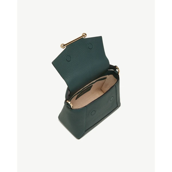 Strathberry Mosaic Nano in Bottle Green, view 6