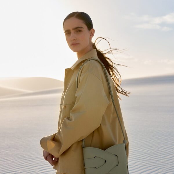 Polène Nodde in Olive Nodde in Olive - Shoulder & Crossbody Bags - Parisian Luxury Leather Bag at Coveti