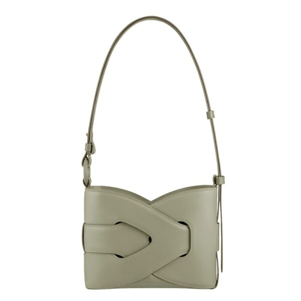 Polène Nodde in Olive Nodde in Olive - Shoulder & Crossbody Bags - Parisian Luxury Leather Bag at Coveti