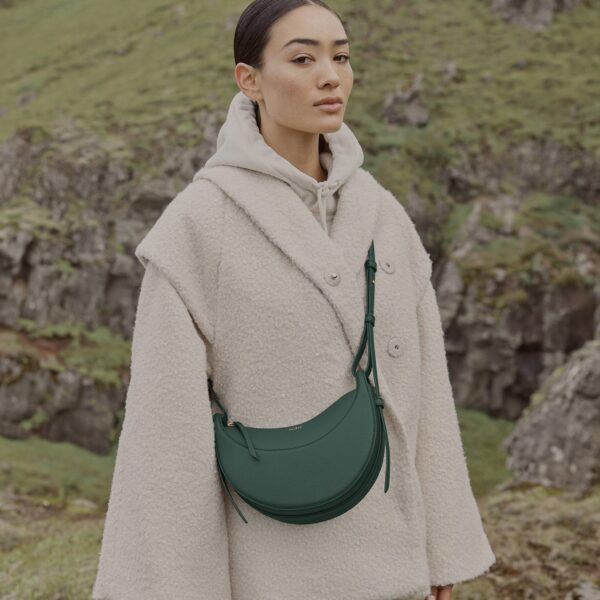 Polène Numéro Dix in Green Numéro Dix in Green - Shoulder & Crossbody Bags - Parisian Luxury Leather Bag at Coveti