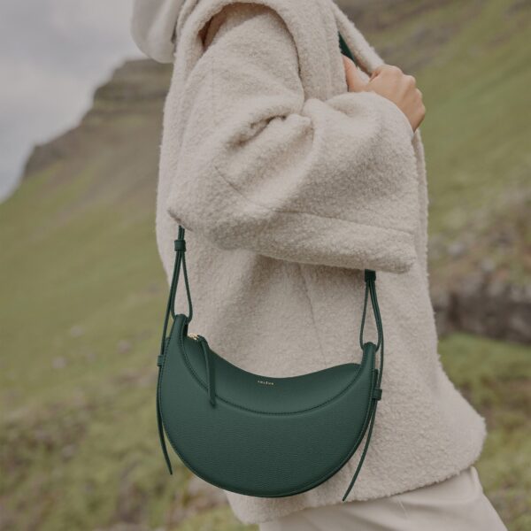 Polène Numéro Dix in Green Numéro Dix in Green - Shoulder & Crossbody Bags - Parisian Luxury Leather Bag at Coveti