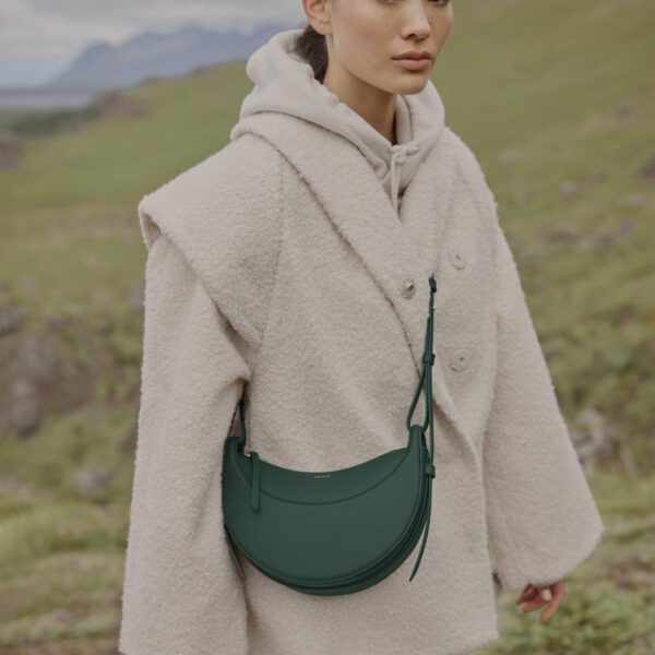 Polène Numéro Dix in Green Numéro Dix in Green - Shoulder & Crossbody Bags - Parisian Luxury Leather Bag at Coveti