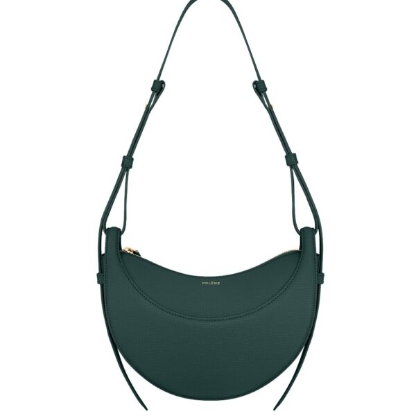 Polène Numéro Dix in Green Numéro Dix in Green - Shoulder & Crossbody Bags - Parisian Luxury Leather Bag at Coveti