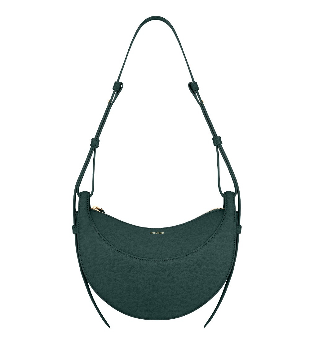 Polène Numéro Dix in Green Numéro Dix in Green - Shoulder & Crossbody Bags - Parisian Luxury Leather Bag at Coveti