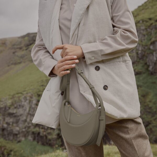 Polène Numéro Dix in Olive Numéro Dix in Olive - Shoulder & Crossbody Bags - Parisian Luxury Leather Bag at Coveti
