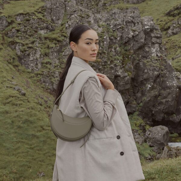 Polène Numéro Dix in Olive Numéro Dix in Olive - Shoulder & Crossbody Bags - Parisian Luxury Leather Bag at Coveti
