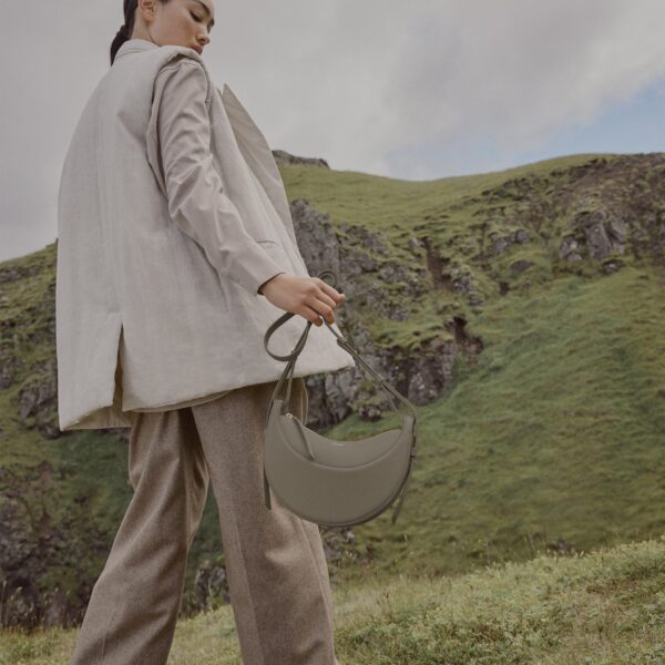 Polène Numéro Dix in Olive Numéro Dix in Olive - Shoulder & Crossbody Bags - Parisian Luxury Leather Bag at Coveti