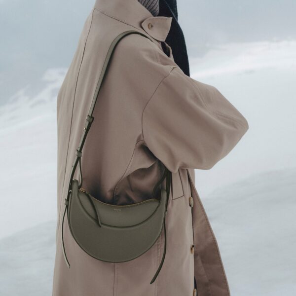 Polène Numéro Dix in Smoky Green Numéro Dix in Smoky Green - Shoulder & Crossbody Bags - Parisian Luxury Leather Bag at Coveti