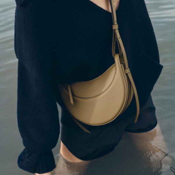 Polène Numéro Dix in Smoky Olive Numéro Dix in Smoky Olive - Shoulder & Crossbody Bags - Parisian Luxury Leather Bag at Coveti