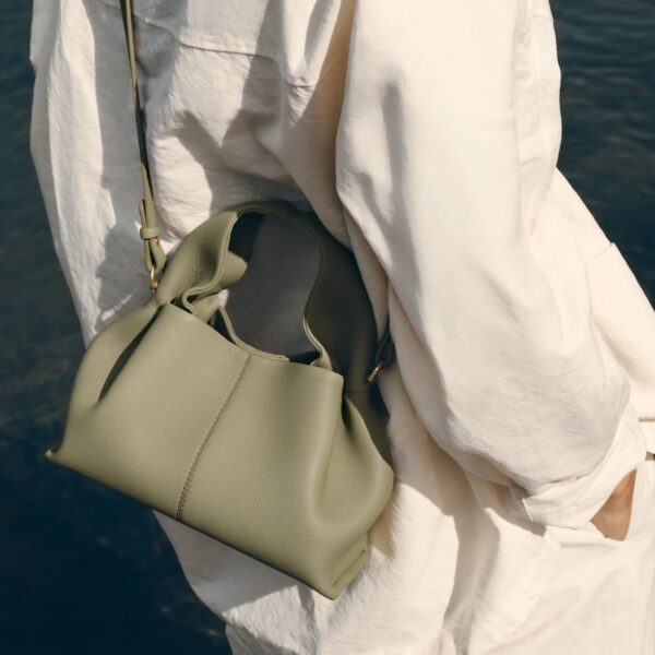 Polène Numéro Neuf Mini in Linden Numéro Neuf Mini in Linden - Mini Bags - Parisian Luxury Leather Bag at Coveti