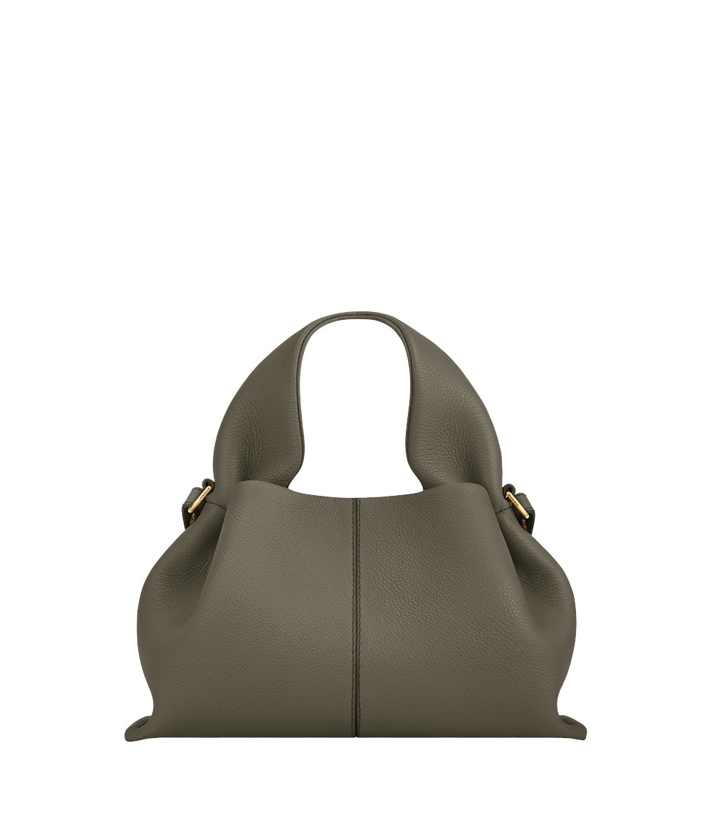 Polène Numéro Neuf Mini in Smoky Green Numéro Neuf Mini in Smoky Green - Mini Bags - Parisian Luxury Leather Bag at Coveti