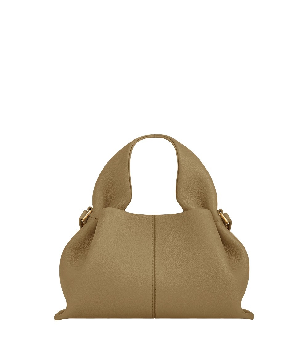 Polène Numéro Neuf Mini in Smoky Olive Numéro Neuf Mini in Smoky Olive - Mini Bags - Parisian Luxury Leather Bag at Coveti