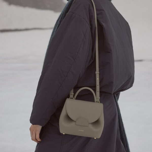 Polène Numéro Un Nano in Olive Numéro Un Nano in Olive - Mini Bags - Parisian Luxury Leather Bag at Coveti
