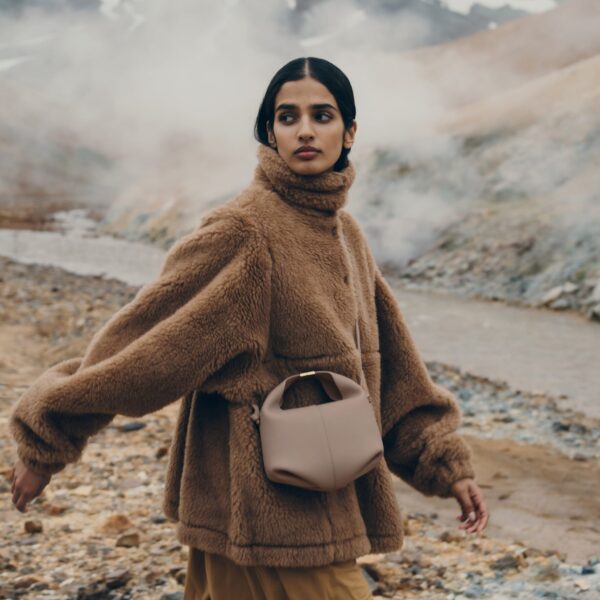Polène Béri in Taupe Béri in Taupe - Shoulder & Crossbody Bags - Parisian Luxury Leather Bag at Coveti