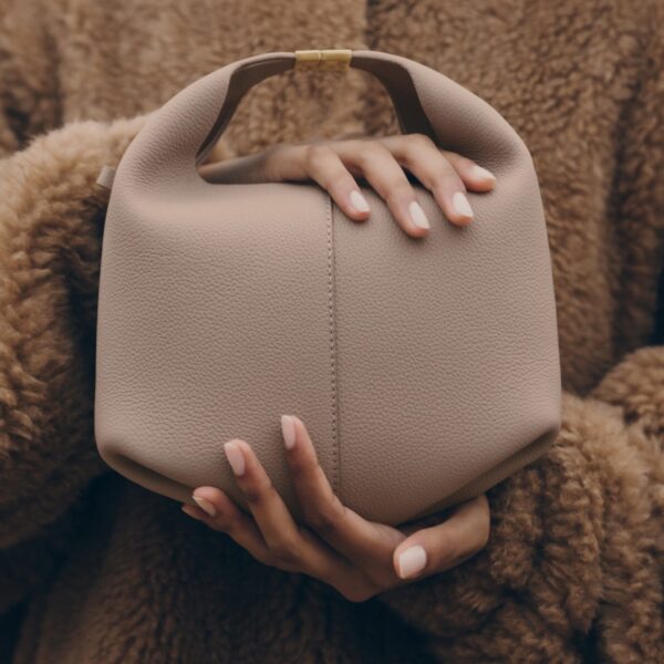 Polène Béri in Taupe Béri in Taupe - Shoulder & Crossbody Bags - Parisian Luxury Leather Bag at Coveti
