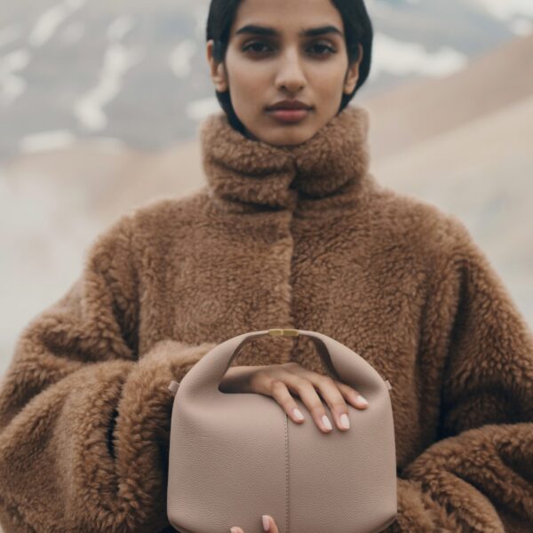 Polène Béri in Taupe Béri in Taupe - Shoulder & Crossbody Bags - Parisian Luxury Leather Bag at Coveti