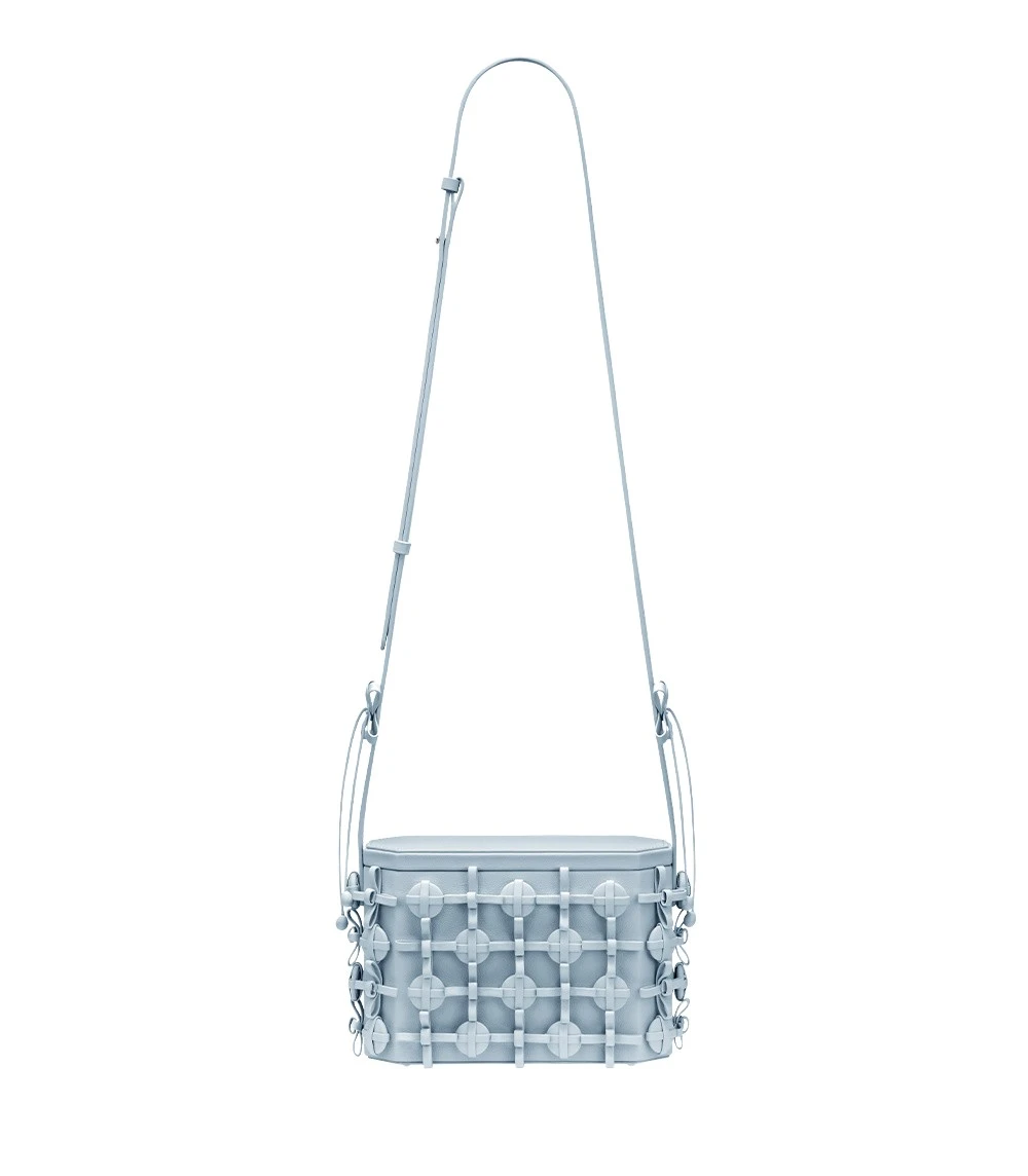 Grey-Button-Bow-Box-in-Cloud-collection-coveti77775_nobg Polène Button Bow Box in Cloud Button Bow Box in Cloud - Clutch Bags - Parisian Luxury Leather Bag at Coveti
