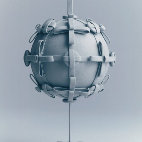 Polène Button Bow Sphere in Cloud Button Bow Sphere in Cloud - Clutch Bags - Parisian Luxury Leather Bag at Coveti