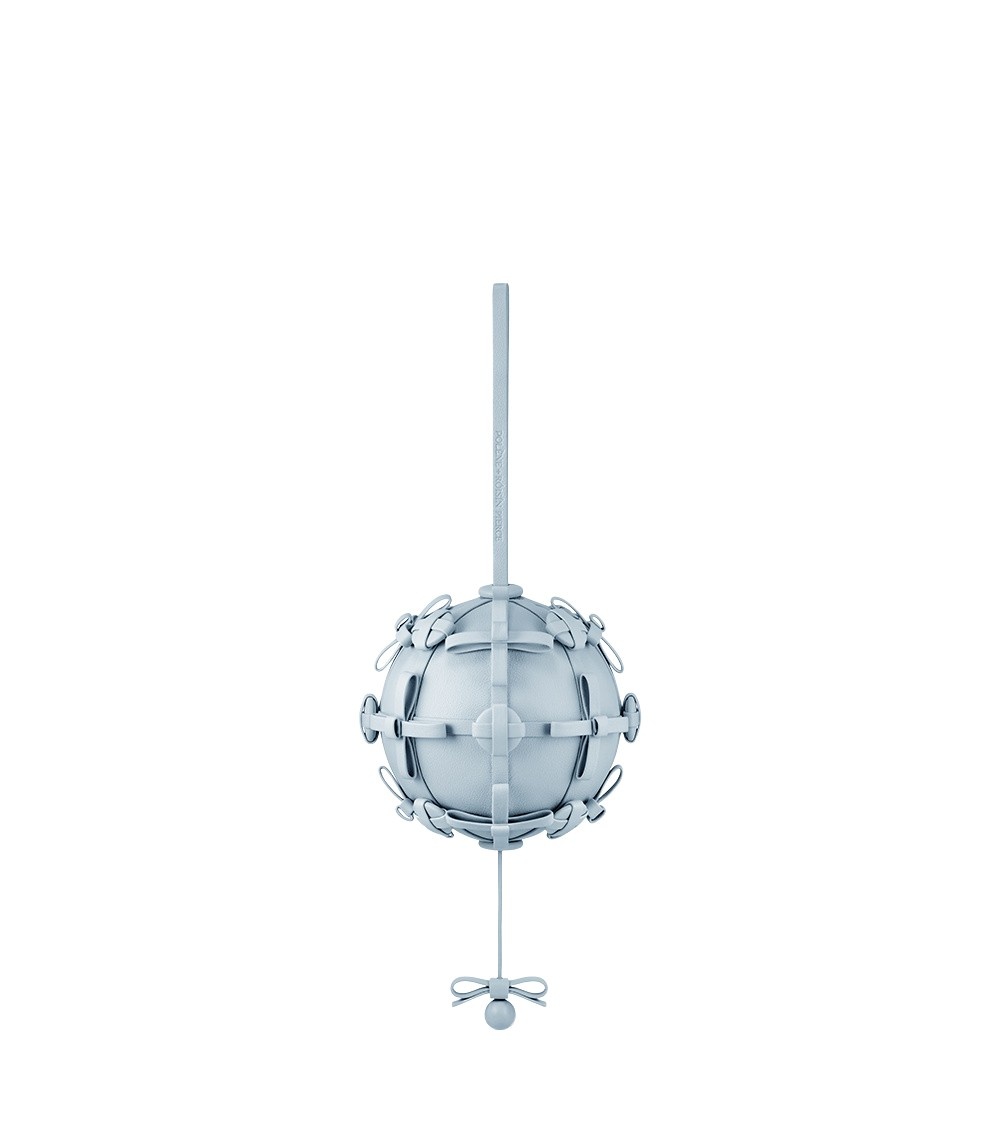 Polène Button Bow Sphere in Cloud Button Bow Sphere in Cloud - Clutch Bags - Parisian Luxury Leather Bag at Coveti