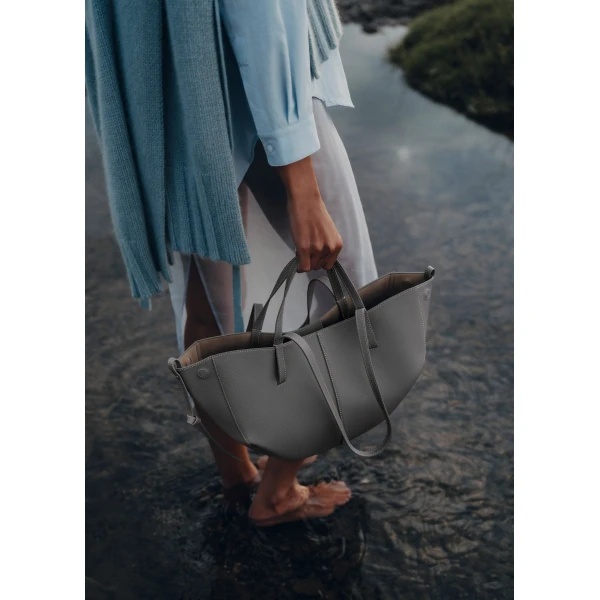 Polene Cyme Mini in Stone Bag, view 5