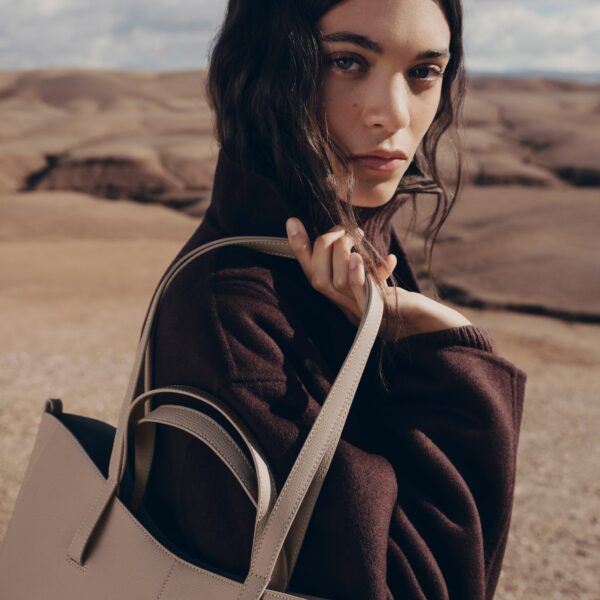 Polène Cyme Tote in Taupe Cyme Tote in Taupe - Totes & Top-Handle Bags - Parisian Luxury Leather Bag at Coveti