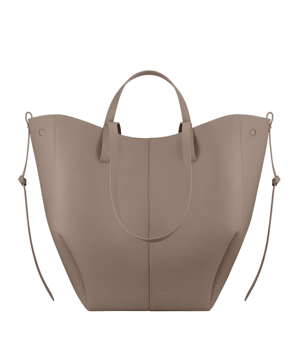 Polène Cyme Tote in Taupe Cyme Tote in Taupe - Totes & Top-Handle Bags - Parisian Luxury Leather Bag at Coveti