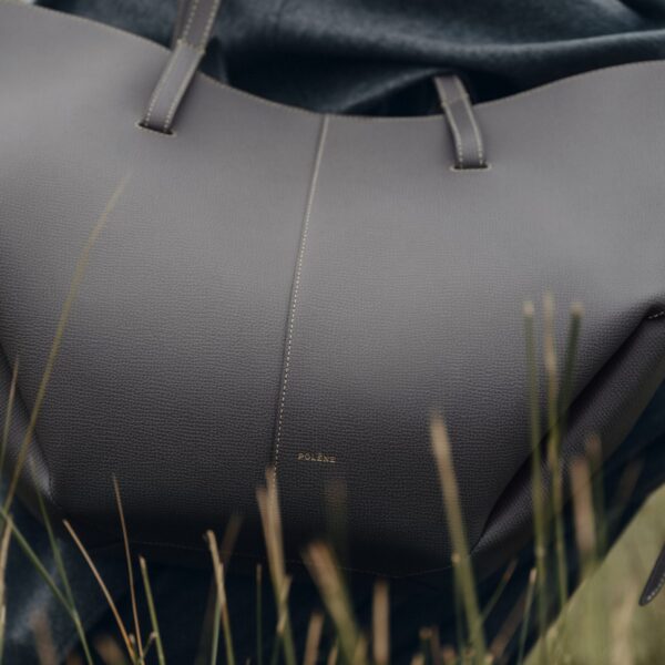 Polène Cyme in Stone Cyme in Stone - Totes & Top-Handle Bags - Parisian Luxury Leather Bag at Coveti
