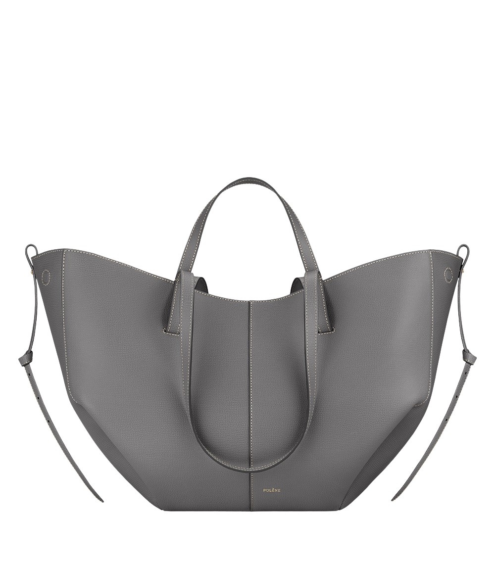 Polène Cyme in Stone Cyme in Stone - Totes & Top-Handle Bags - Parisian Luxury Leather Bag at Coveti