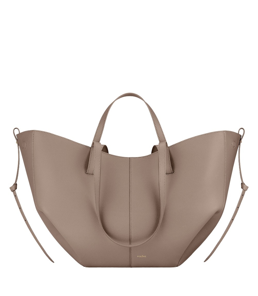 Polène Cyme in Taupe Cyme in Taupe - Totes & Top-Handle Bags - Parisian Luxury Leather Bag at Coveti