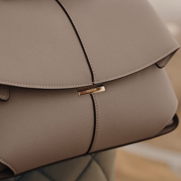 Polène Mokki in Taupe Mokki in Taupe - Shoulder & Crossbody Bags - Parisian Luxury Leather Bag at Coveti