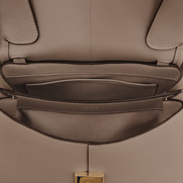 Polène Mokki in Taupe Mokki in Taupe - Shoulder & Crossbody Bags - Parisian Luxury Leather Bag at Coveti