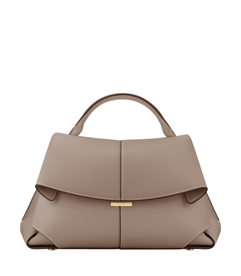 Polène Mokki in Taupe Mokki in Taupe - Shoulder & Crossbody Bags - Parisian Luxury Leather Bag at Coveti