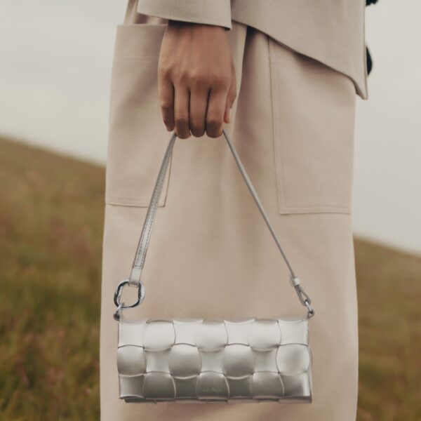 Polène Neiti in Grey Neiti in Grey - Shoulder & Crossbody Bags - Parisian Luxury Leather Bag at Coveti