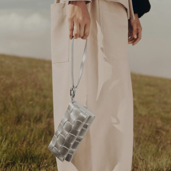Polène Neiti in Grey Neiti in Grey - Shoulder & Crossbody Bags - Parisian Luxury Leather Bag at Coveti
