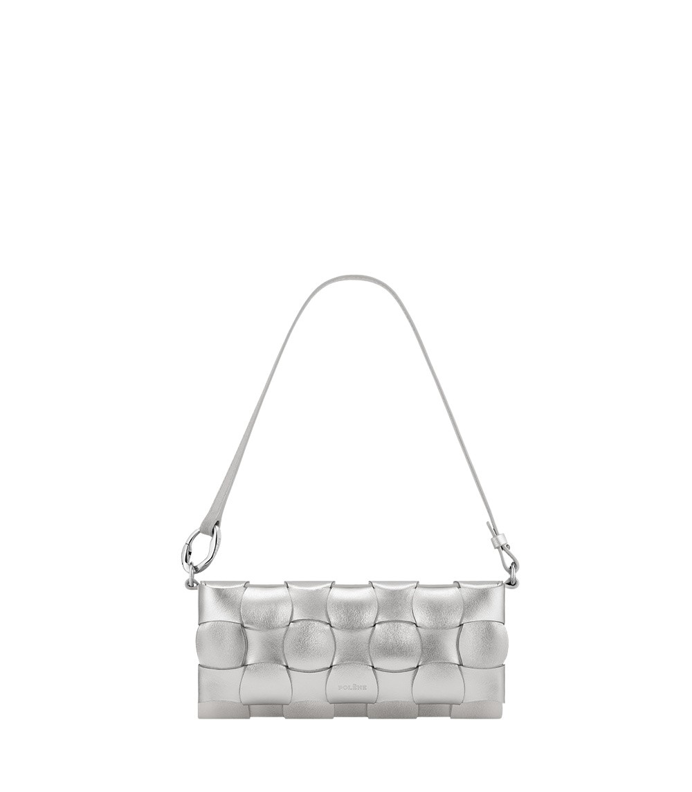 Polène Neiti in Grey Neiti in Grey - Shoulder & Crossbody Bags - Parisian Luxury Leather Bag at Coveti