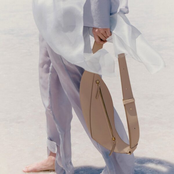 Polène Neyu in Taupe Neyu in Taupe - Shoulder & Crossbody Bags - Parisian Luxury Leather Bag at Coveti