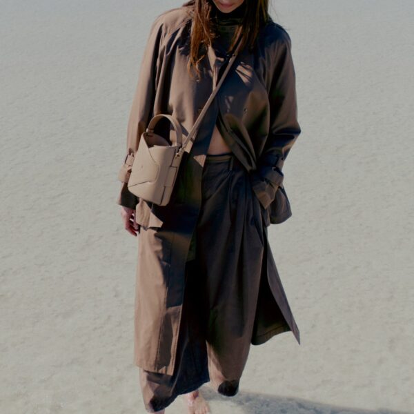 Polène Nodde Seau in Taupe Nodde Seau in Taupe - Bucket Bags - Parisian Luxury Leather Bag at Coveti