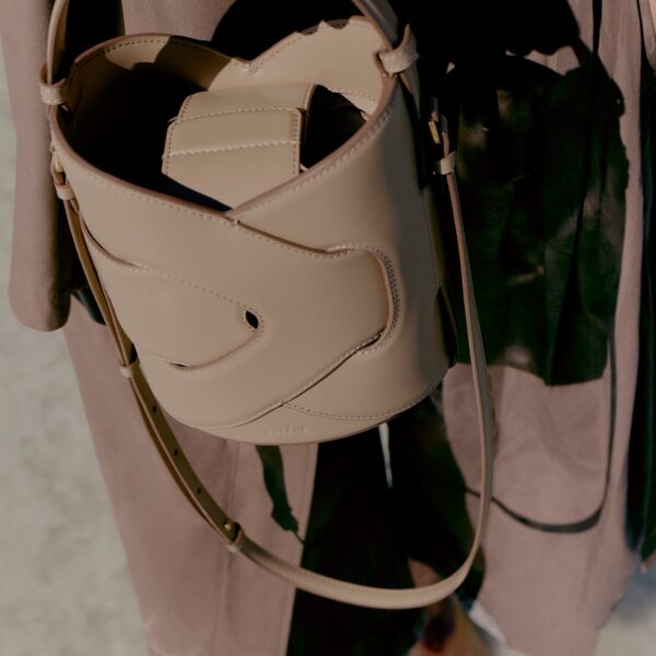 Polène Nodde Seau in Taupe Nodde Seau in Taupe - Bucket Bags - Parisian Luxury Leather Bag at Coveti