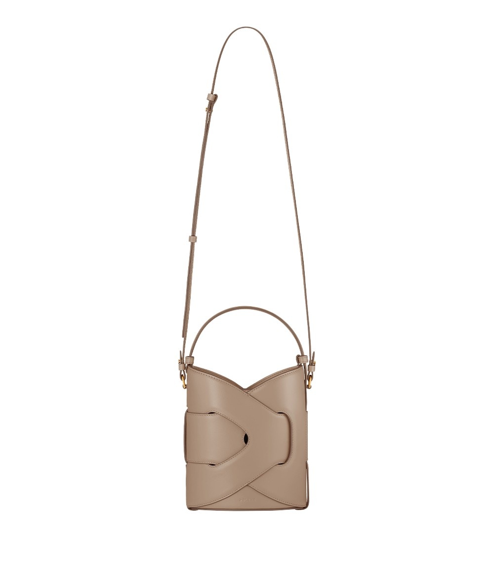 Polène Nodde Seau in Taupe Nodde Seau in Taupe - Bucket Bags - Parisian Luxury Leather Bag at Coveti