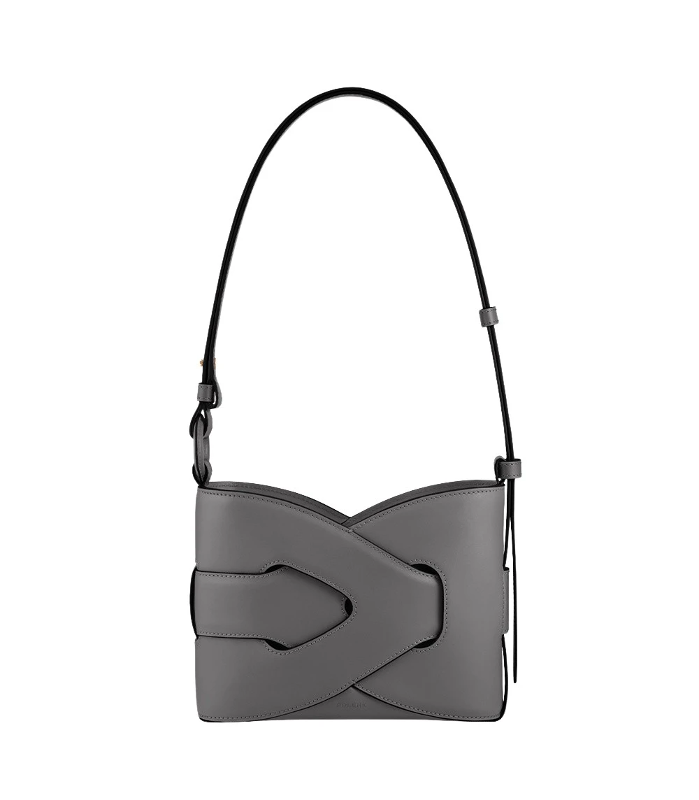Grey-Nodde-in-Stone-collection-coveti53635_nobg Polène Nodde in Stone Nodde in Stone - Shoulder & Crossbody Bags - Parisian Luxury Leather Bag at Coveti