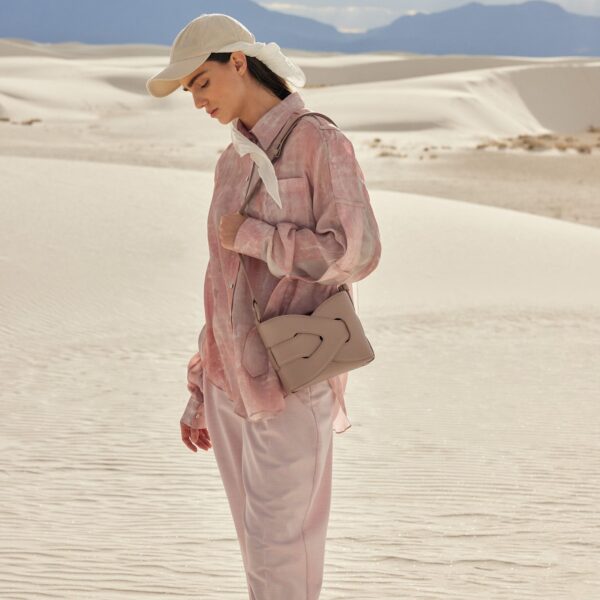 Polène Nodde in Taupe Nodde in Taupe - Shoulder & Crossbody Bags - Parisian Luxury Leather Bag at Coveti